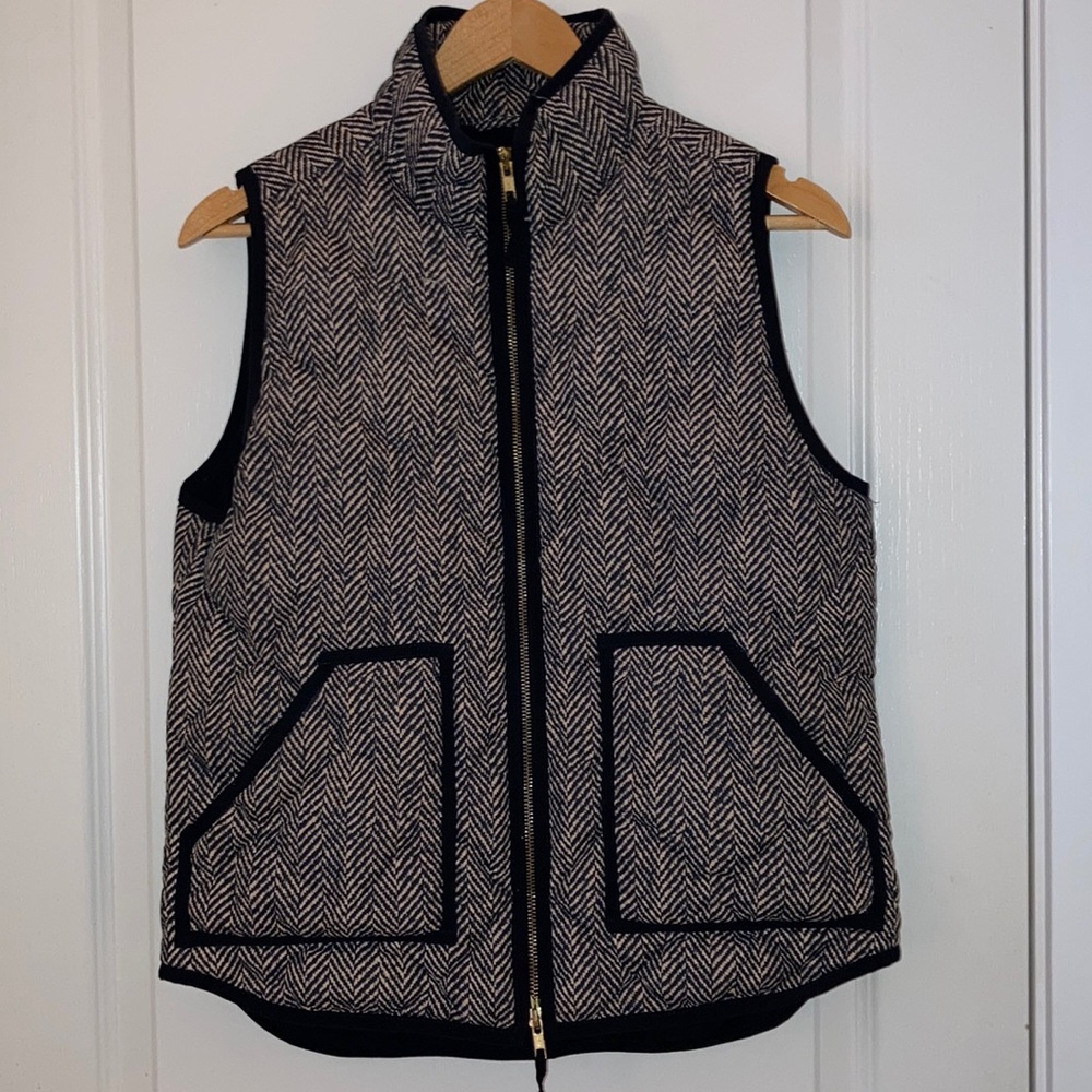 J Crew Herringbone Vest